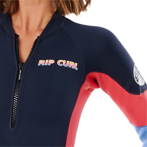 2021 Rip Curl G-Bomb Manches Longues Front Zip Sub Jacket WVE3KW - Slate